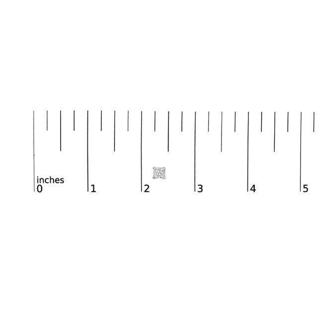 Early 21st Century 14K White Gold 1 1/2 Cttw Princess Cut Lab-Grown Diamond Solitaire Stud Earrings (F-G Color, VS2-SI1 Clarity) For Sale - Image 5 of 5