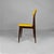 Mid-Century Modern Italian Chairs in Wood and Yellow Fabric, 1960s, Set of 6 For Sale - Image 4 of 17