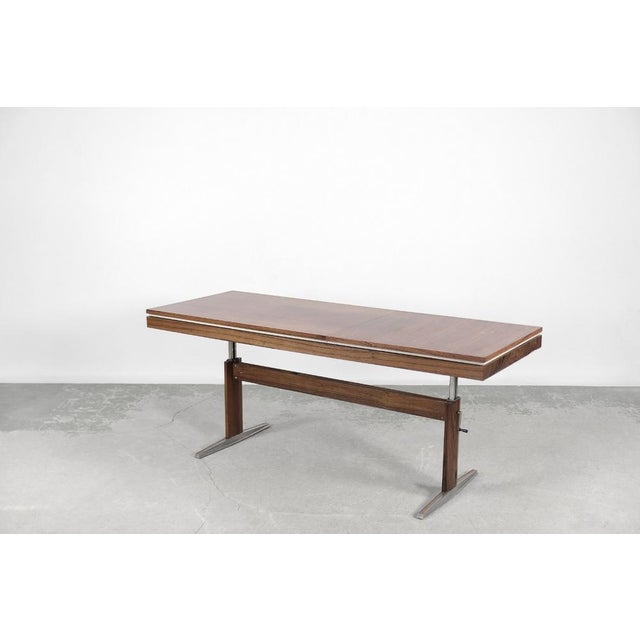 German Rosewood Adjustable Table from E.M.U, 1960s For Sale - Image 15 of 16