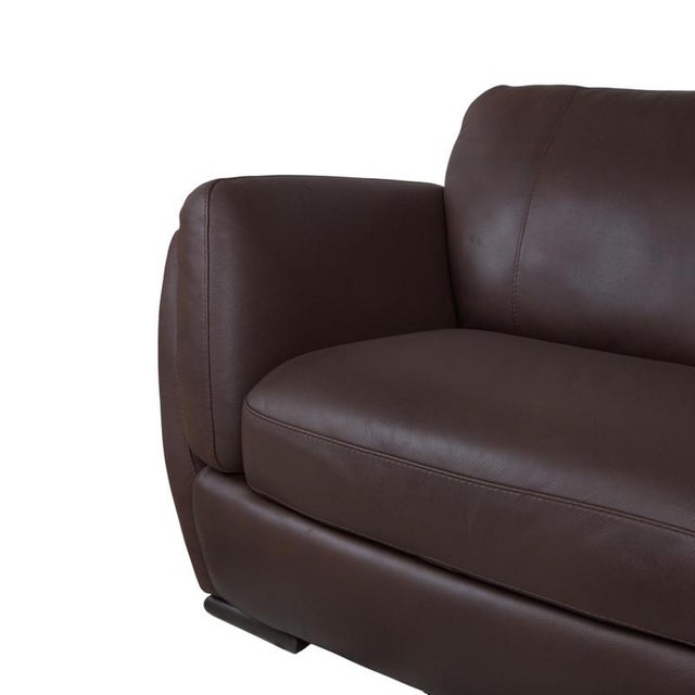 Animal Skin A399 3-Seater and 2-Seater Sofas in Dark Brown Leather from Natuzzi Editions, Set of 2 For Sale - Image 7 of 18