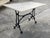 Metal Classic French Wrought Iron & Stone Bistro Table For Sale - Image 7 of 10