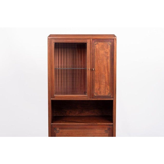 Antique Art Nouveau Inlaid Wooden Cabinet by Majorelle, France, Signed For Sale In Detroit - Image 6 of 16