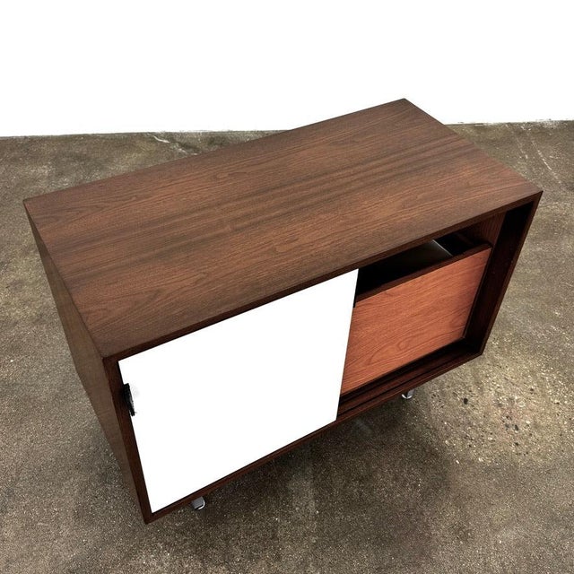 Wood Vintage Florence Knoll Petite Credenza For Sale - Image 7 of 12