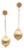 22k Gold Drop Ball and Chain Earrings by Deborah Lockhart Phillips For Sale