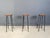 Wrought Iron Bar Stools, 1960s, Set of 3, in Very Good conditions. Designed 1960 to 1969