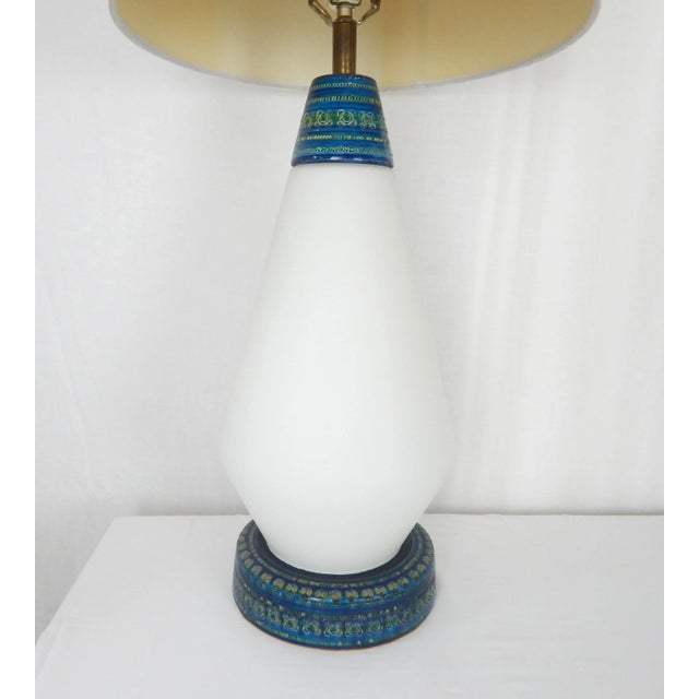 Mid 20th Century Rimini Blu Bitossi Mid-Century Lamps, Pair For Sale - Image 5 of 12