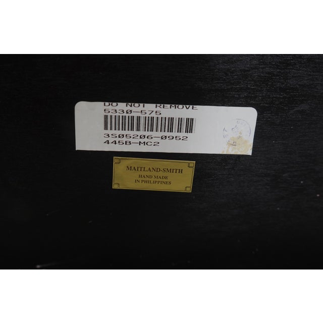 Maitland Smith 3 Tier Regency Style Mahogany Cart or Stand For Sale - Image 15 of 15