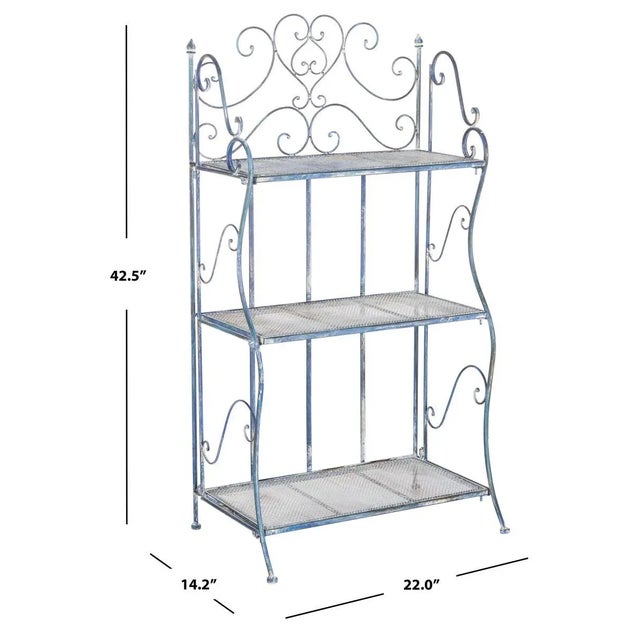Torus 3-Tier Shelf - Mossy Blue For Sale In Philadelphia - Image 6 of 11