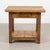 Late 19th century Hungarian rustic side table, crafted primarily in pine with a narrow upper drawer and useful lower...