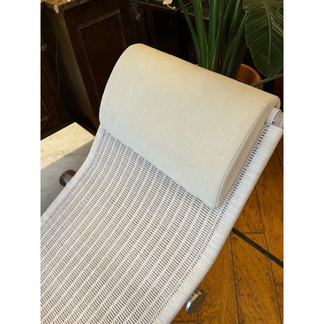 Kreoo by Decormarmi Vis-A-Vis Marble + Rattan Floating Chaise For Sale - Image 11 of 12