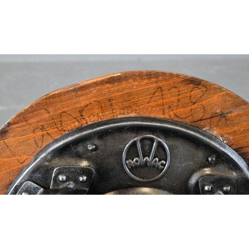 Wood Industrial Factory Stool by Rowac, 1930s For Sale - Image 7 of 8