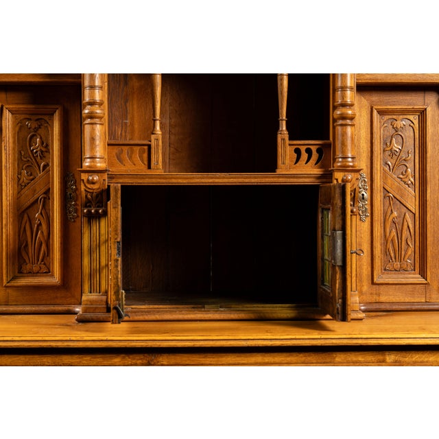 Late 19th Century German Gothic Revival Parlor Cabinet For Sale - Image 10 of 18