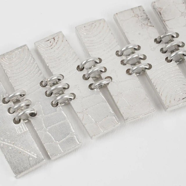 Biche de Bere Paris Graffiti Silvered Link Necklace in Limited Edition For Sale - Image 10 of 11