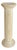 Coastal Chic Vintage Split-Reed Whitewashed Pedestal Column For Sale
