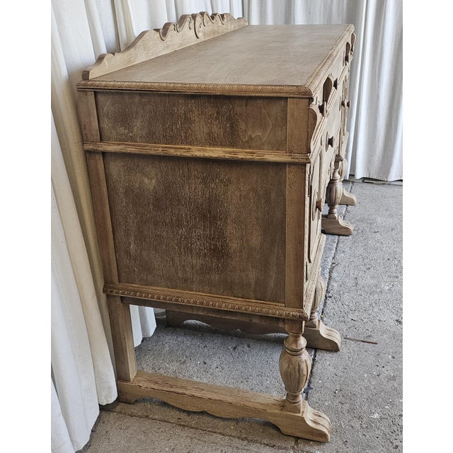 1930s 1930s Farm House, Jacobean Sideboard Buffet, Walnut Wood For Sale - Image 5 of 15