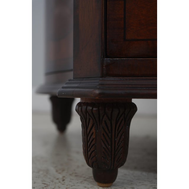 Brown Henredon 4 Drawer 2 Door Mahogany Server High Chest For Sale - Image 8 of 18