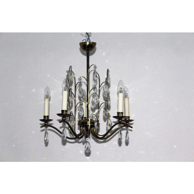 Crystal Chandelier, 1950s For Sale - Image 13 of 13