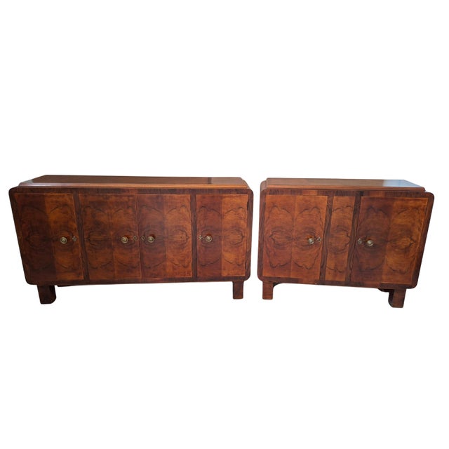 Art Deco Sideboards in Briar Wood, 1930s, Set of 2 For Sale - Image 13 of 13