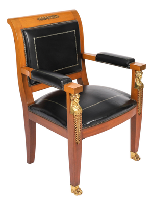 Antique 19th Century Empire French Desk Chair
