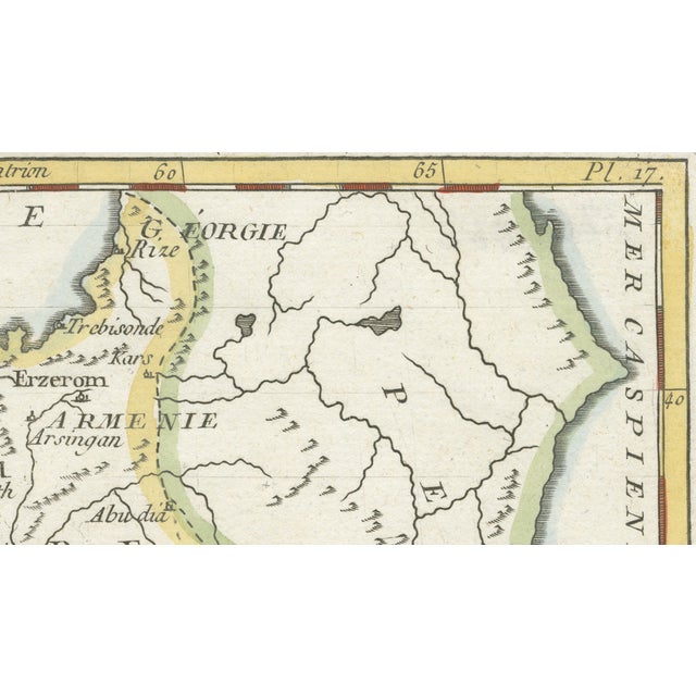 Ottoman Empire Asia Map by La Porte, Paris, 1779 For Sale - Image 9 of 11