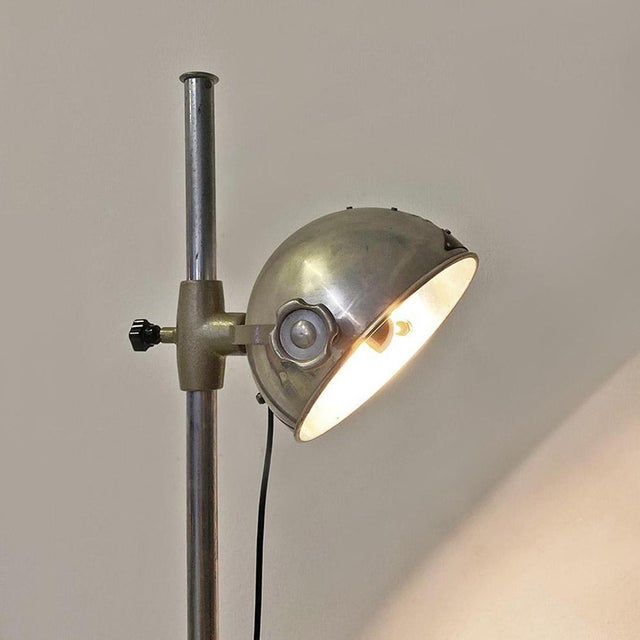 1930s German Floor Lamp in Metal and Steel from Hanau, 1930s For Sale - Image 5 of 18