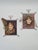 Brown Art Deco Decorative Wall Art Pieces Featuring Ceramic Faces, 1990s, Set of 2 For Sale - Image 8 of 9