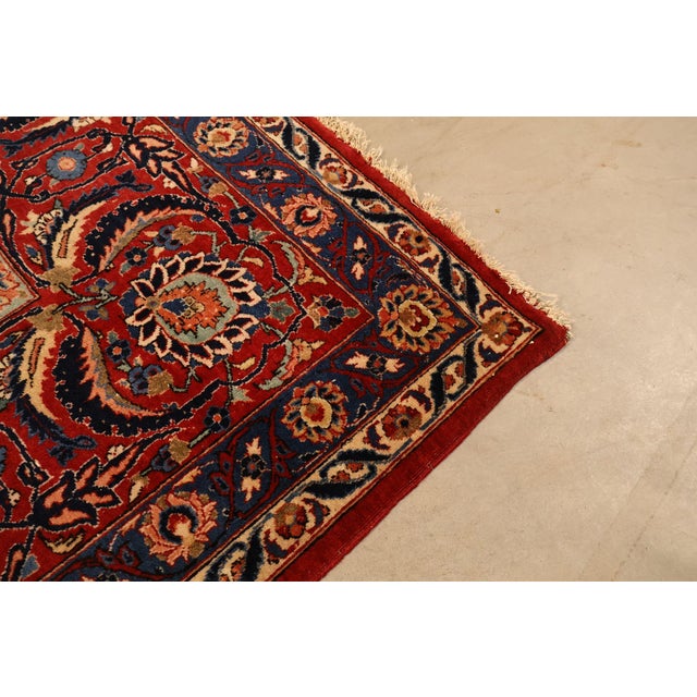 Large Hand Tied Traditional Persian Style Area Rug For Sale - Image 4 of 18