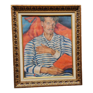 Handsome Man Oil on Canvas Portrait Painting