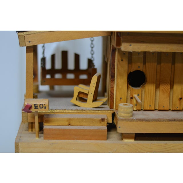 Modern 1980s Executive Birdhouse Solid Wood For Sale - Image 3 of 12
