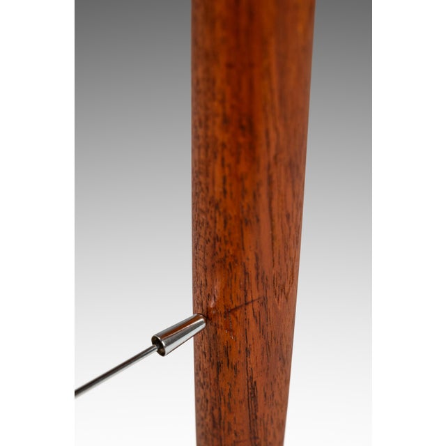 Set of Two (2) Danish Modern Barstools in Solid Teak & Leather by Hugo Frandsen for Spøttrup Mobler, Denmark, C. 1960's For Sale - Image 14 of 17