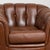 Mid 20th Century Pair of 20th Century English Brown Leather Club Chairs For Sale - Image 5 of 16