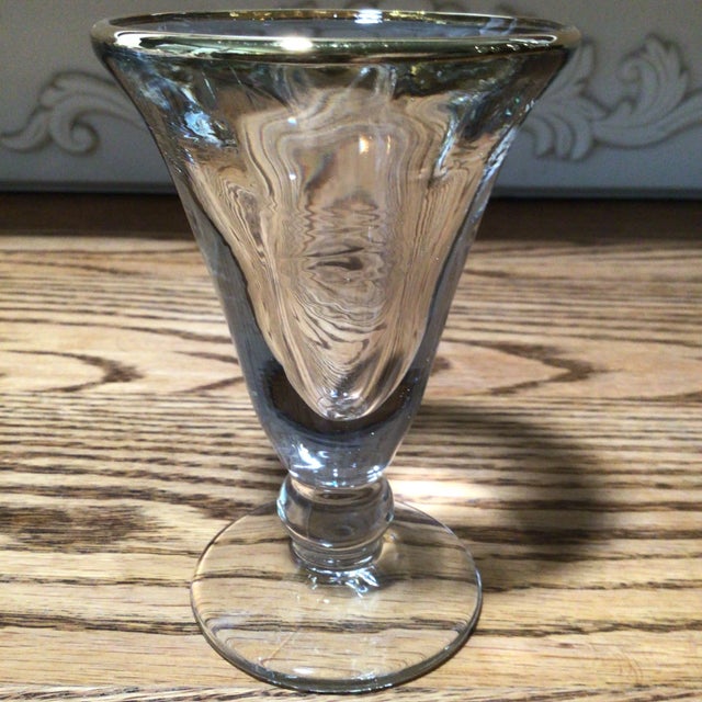 French Gold Rim Cordial Glasses - Set of 6 For Sale - Image 9 of 13