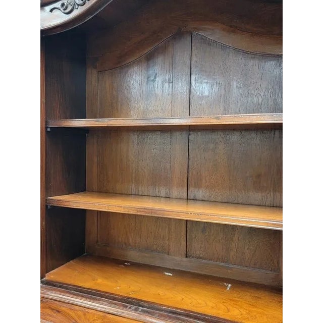 Superb Quality Antique Austrian Two Door Rosewood Bookcase. For Sale In West Palm - Image 6 of 11