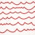 Contemporary Schumacher Waves Wallpaper in Red For Sale - Image 3 of 4