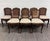 This is a gorgeous set of 8 vintage, possibly antique, French Country Louis XV style cane-back and cane seat dining chairs...