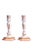 Pair of Italian Porcelain Candlesticks, Iron-Red and Gilt For Sale In San Diego - Image 6 of 13