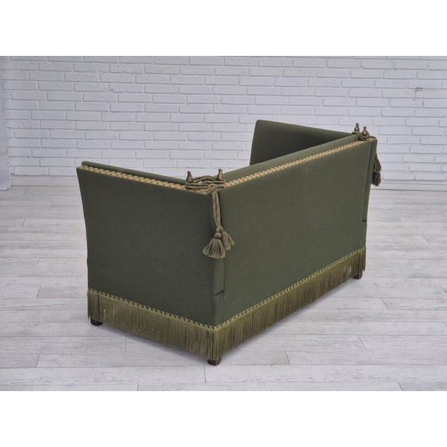 anish Velour 2 Seater Drop Arm Sofa in Wool, 1970s For Sale - Image 17 of 18