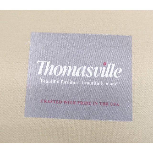 Pair of Gold Floral Pattern Upholstery Lounge Chairs by Thomasville MINT For Sale - Image 10 of 18