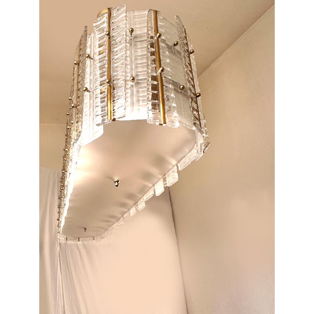 Contemporary Modern Italian "Tropical" Murano Glass Gold Chandelier by Simoeng For Sale - Image 6 of 10