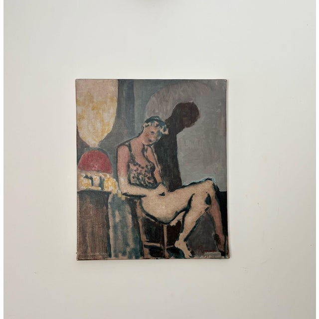 Roman, Nude Model Resting, 2001, Oil Painting on Canvas For Sale - Image 3 of 9