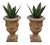 Pair of Hand-Painted Metal Agave Sculptures For Sale - Image 11 of 11