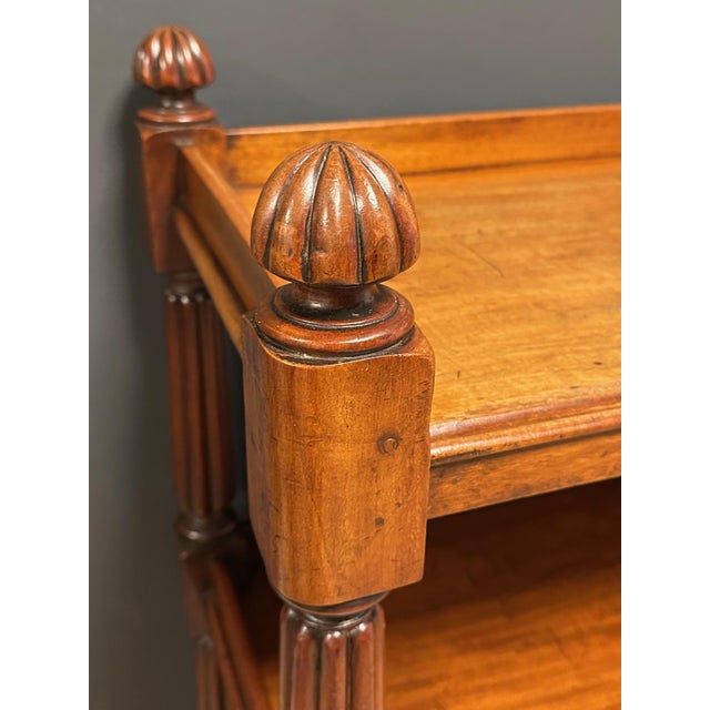 Antique Mahogany Tiered Stand For Sale - Image 3 of 8