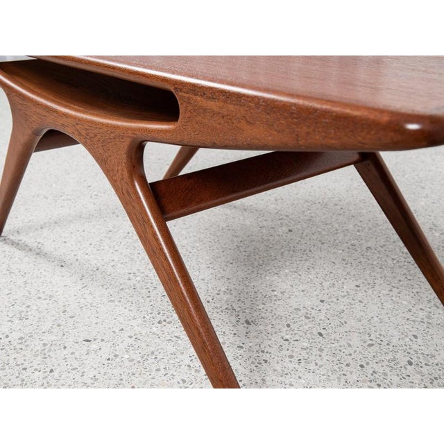 Mid-Century Danish Smile Coffee Table in Teak by Johannes Andersen for Silkeborg For Sale - Image 9 of 11