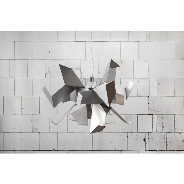 Glow Metal Pendant Lamp by Vicente Garcìa Jiménez and Enrico Franzolini for Pallucco, 1990s For Sale - Image 6 of 6