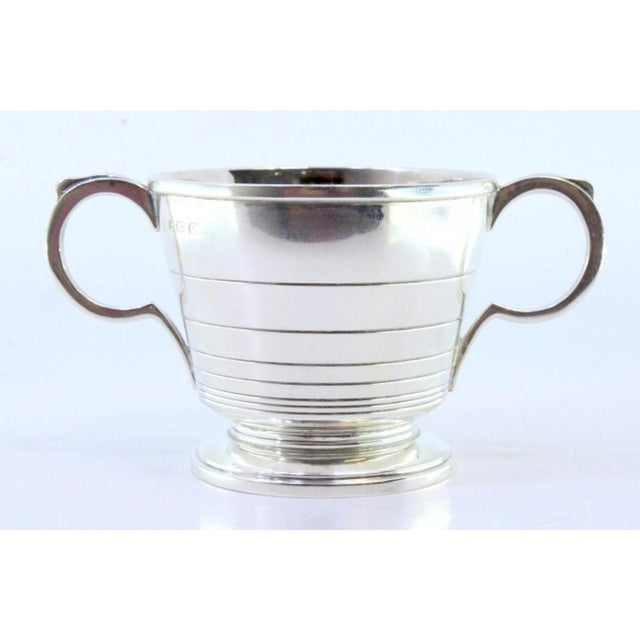 Silver Cup with Edge Friezes, Handles and Applications For Sale - Image 6 of 7