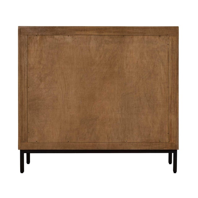 Brown Bottom Line 2 Door Wood Cabinet For Sale - Image 8 of 9