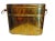 Vintage Brass Wood Container, 1970s For Sale