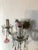 1920 French Fuchsia Murano Flowers and Crystal Prisms Sconces For Sale - Image 12 of 13