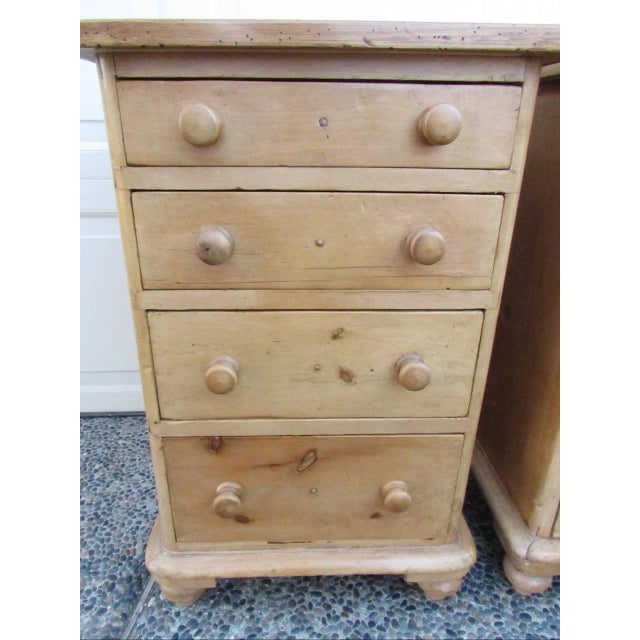 English Country Home Antique English Pine Nightstands For Sale - Image 4 of 15