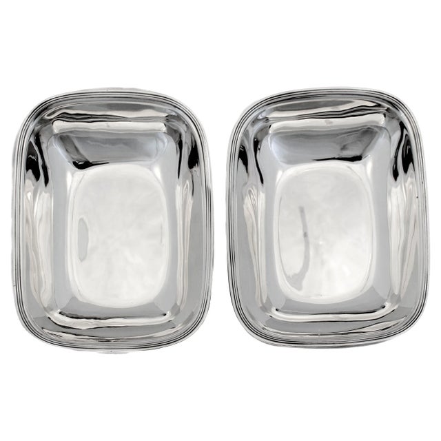 Metal 1960s Tiffany Sterling Silver Mid-Century Bowls - A Pair For Sale - Image 7 of 7